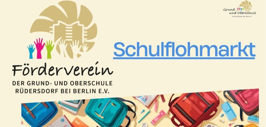 Poster - Flohmarkt für Schulranzen & Bücher - 1 Poster - Flohmarkt für Schulranzen & Bücher - 1