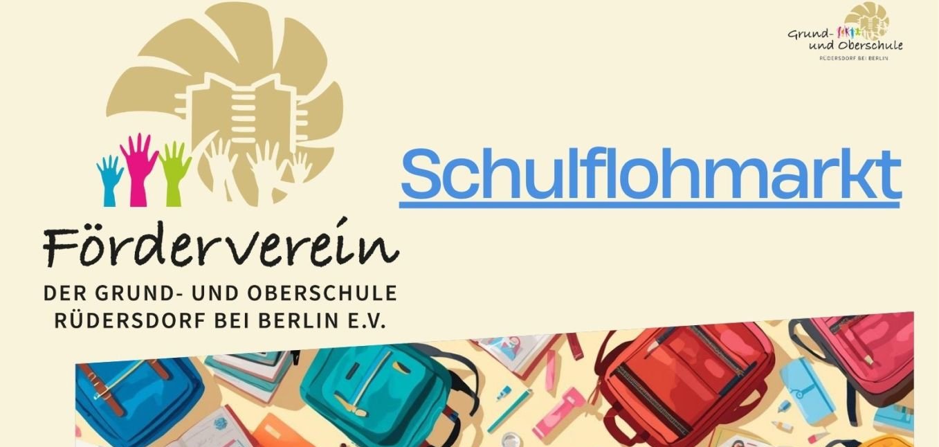 Poster - Flohmarkt für Schulranzen & Bücher - 1